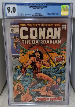 Conan The Barbarian 1 (1970) Cgc 9.  0 - 1st Appearance Conan Marvel Comics Key