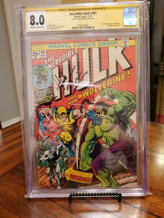 The Incredible Hulk 181 Cgc 8.  0 Ss Herb Trimpe Mega Grail 1st Wolverine