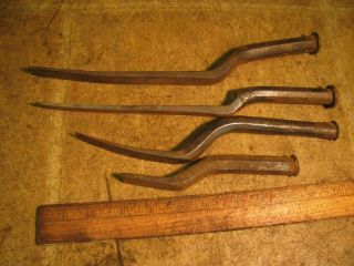 3 Mephisto 1 Unmarked Cast Iron Soil Pipe Lead Seal Swedge Tools Vintage Plumber