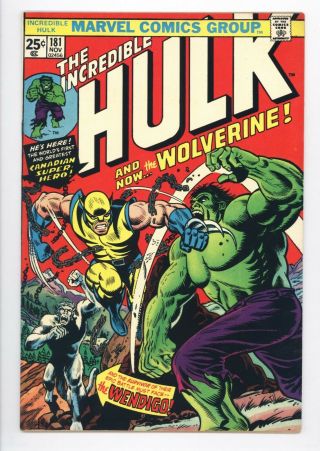 Incredible Hulk 181 Vol 1 Almost Perfect 1st Wolverine With Mvs