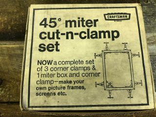 Sears Craftsman 45 Degree Miter Cut - N - Clamp Set 66614 - 4 Piece