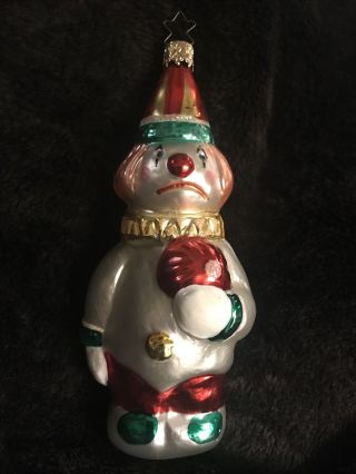 Christopher Radko Clown Ornament Christmas Germany