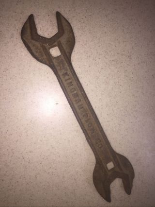 Old Antique Vtg Kingman Plow Co Farm Wrench Tool Tractor Implement Peoria Il Usa