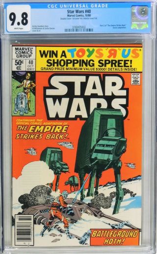 D606 Star Wars 40 Marvel Cgc 9.  8 Nm/mt (1980) Double Cover,  Newsstand Edition