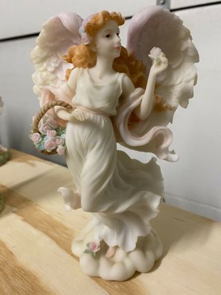 Seraphim Classics Angel Rose Figurine & Base 2001 Limited Edition Roman