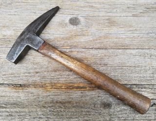 Vintage Defiance Masonry Hammer W/ Wood Handle - Brick Rock Prospecting Pick Usa