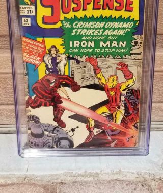 TALES OF SUSPENSE 52 CGC 5.  0 OW - WHITE Pages 1st Black Widow Iron Man 1 Movie 3