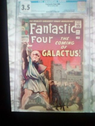 Fantastic Four 48 Cgc 3.  5 1st App Of Silver Surfer & Galactus Stan Lee