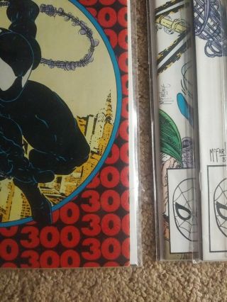 Spiderman 298,  299,  300 Newsstand Edition,  301,  302&303 5