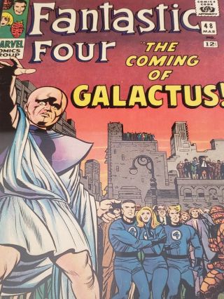 Fantastic Four 48 Cgc Graded 5.  0 Marvel Comics 1st Silver Surfer