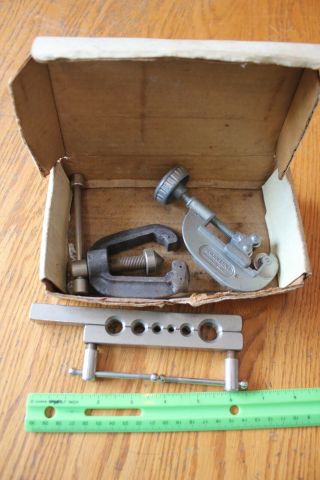Vintage General No.  150 Flaring Tool & Box Usa With Japan Pipe Cutter
