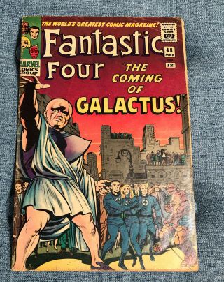 Fantastic Four 48 Vol 1 Great Upper Mid Grade 1st Silver Surfer & Galactus
