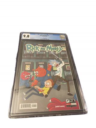First Comic Book Of Rick And Morty Issue 1 Cgc 9.  8 First Print