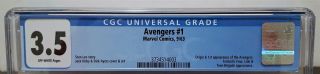 Avengers 1 (1963) CGC 3.  5 - 1st Appearance of the Avengers Marvel Comics Key 3