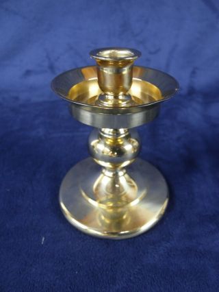 Vintage Waterford Solid Brass Candlesticks 4 1/2 " Inch Candle Holder