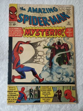 Spider - Msn 13 First Appearance Of Mysterio 1964
