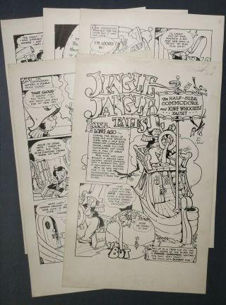 Art Complete 6 Pg Story,  Jingle Jangle Tales,  George L.  Carlson,  1940s