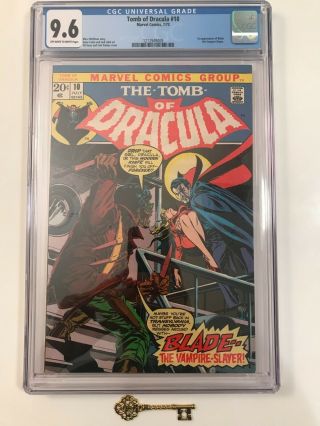 Tomb Of Dracula 10 Cgc 9.  6 Ow/w Pages 1st Appearance Blade Movie Coming Soon