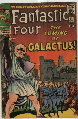 Fantastic Four 48 Vol 1,  1st Silver Surfer & Galactus Marvel Comic Fine -