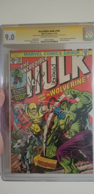 Incredible Hulk 181 Cgc 9.  0 Signed By Stan Lee,  Herb Trimpe & Len Wein