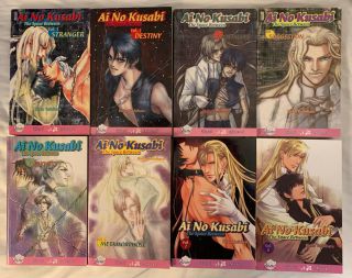 Ai No Kusabi Vol.  1 - 8 (complete Set) By Rieko Yoshihara Yaoi Novel In English