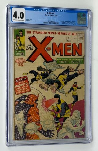 X - Men 1 Marvel Comics 1963 Cgc 4.  0 X - Men 1st Origin & 1st Appearance " Iconic "