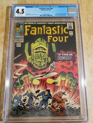 Fantastic Four 49 Marvel Comics Galactus Cgc 4.  5 Stan Lee Jack Kirby