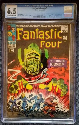 Fantastic Four 49.  Cgc 6.  5.  1st Full Appearance Galactus,  2nd Silver Surfer