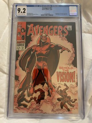 The Avengers 57 Cgc 9.  2 - First Vision