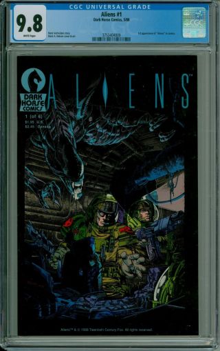 Aliens 1 Cgc 9.  8 1988 Tough Black Cover Mcu Marvel Cbcs @guardian_comics
