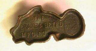 Vintage Crane & Breed Mfg.  Co.  Bulldog Paperweight