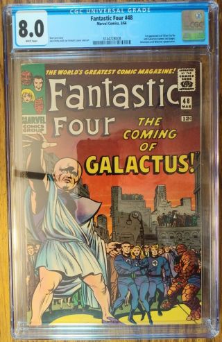 Fantastic Four 48 Cgc 8.  0 White Pages
