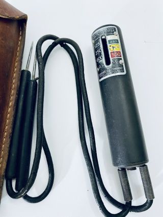 Vintage " Wiggy " Wigginton Voltage Tester Ac/dc Square D Company 125 - 600 Dc