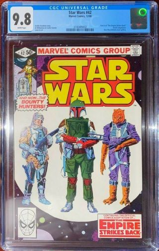 Marvel Comics Star Wars 42 Cgc 9.  8 - Boba Fett - Mandalorian