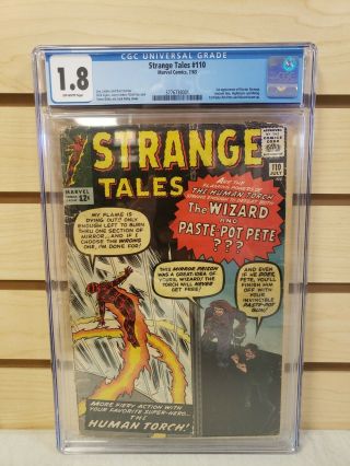 Strange Tales 110 Marvel Comics 1963 Cgc 1.  8 1st Appearance Doctor Strange