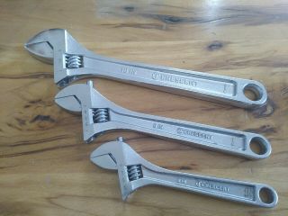 Crescent Brand Adjustable Crescent Wrench Set 6 ",  8 ",  & 10 " Alloy Crestoloy Steel