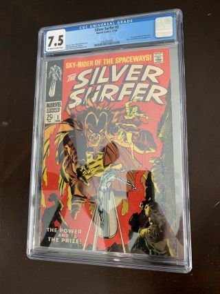 Silver Surfer 3 Cgc 7.  5 - 1st App.  Mephisto - Needs Press,  Maybe A 8.  0?,  8.  5? ?