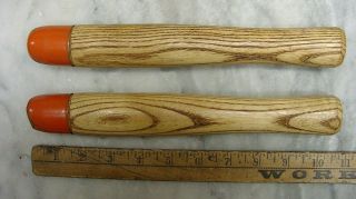 2 Vintage Seymour Smith Nos Wood Handles,  No.  154 - 9t,  For Hedge Pruning Shears,  L@@k