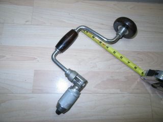 Vintage Stanley No.  965 N 8  Sweep Ratcheting Auger Bit Brace Drill Great User