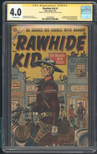 Rawhide Kid 1 Cgc 4.  0 3/55 Ss Stan Lee 1st Rawhide Kid Apache Randy Clayton