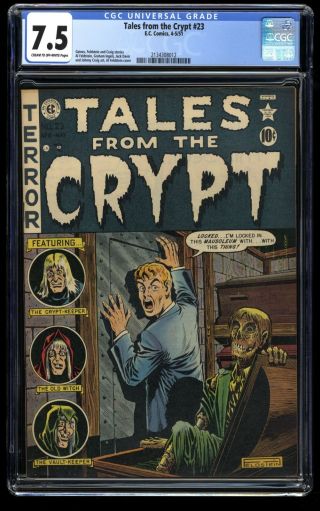 Tales From The Crypt 23 Cgc Vf - 7.  5 Cream To Off White The Big Book