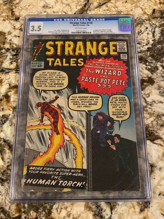 Strange Tales 110 Cgc 3.  5 Ow Pages 1st Doctor Strange Mcu Movies Hot Book