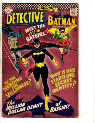 Detective Comics 359 Fn Dc Comic Book Feat.  Batman 1st Batgirl Appearance Jg9