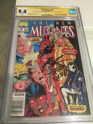 The Mutants 98 Cgc 9.  4 X’s 3 Signatures Stan Lee,  Liefeld & Nicieza