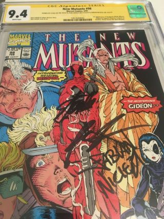The Mutants 98 cgc 9.  4 X’s 3 signatures Stan Lee,  Liefeld & Nicieza 6