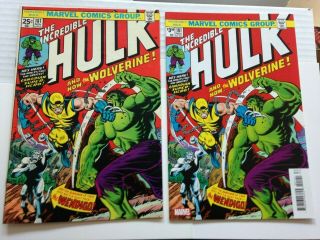 The Incredible Hulk 181 1st Full Wolverine Appearance 1974 1 Page Missing