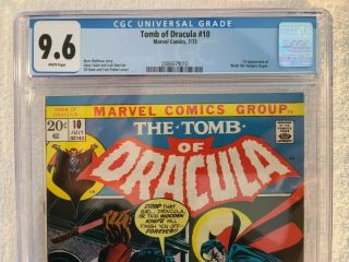 Tomb Of Dracula 10 - CGC 9.  6 WHITE PAGES - 1st Appearance Of Blade / Movie Soon 2