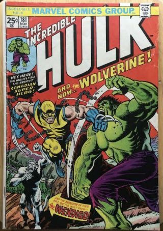 Incredible Hulk 181 1st Wolverine With Mvs