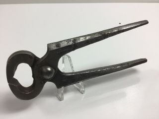 Vintage Blacksmith Farrier Nippers Nail Puller Pliers 6 " Long Made In Germany
