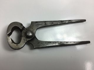Vintage blacksmith Farrier Nippers Nail Puller Pliers 6 